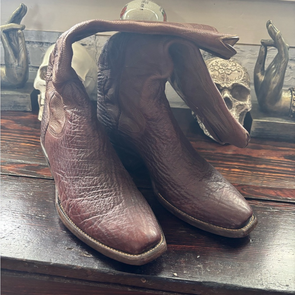 Vintage 1979 PAUL BOND Custom Shark Skin Cowboy Boots – Handmade – Size 9 USA